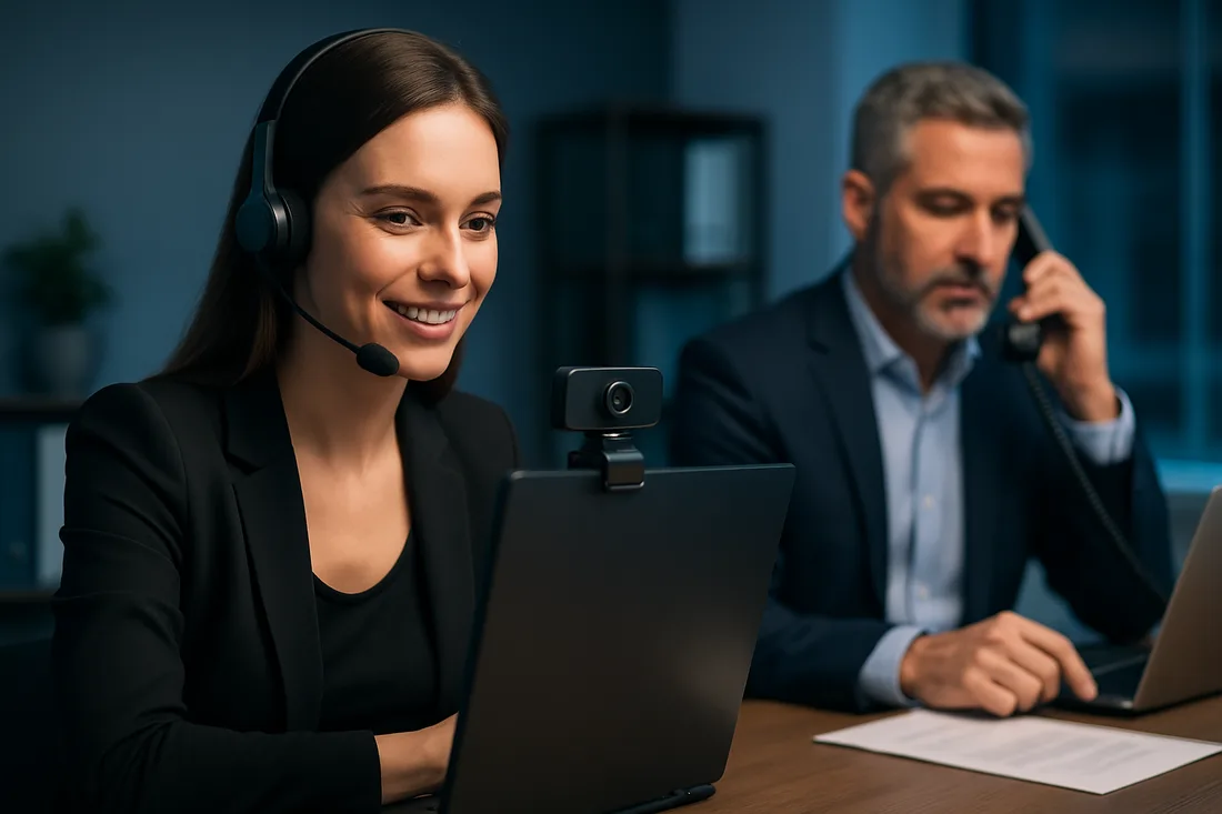 Cómo contratar una línea 803 para webcam