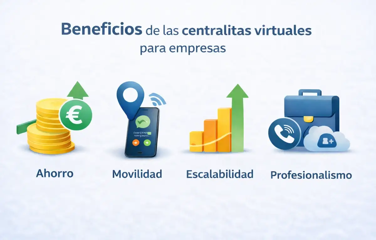 Beneficios de las centralitas virtuales para empresas ahorro movilidad y escalabilidad