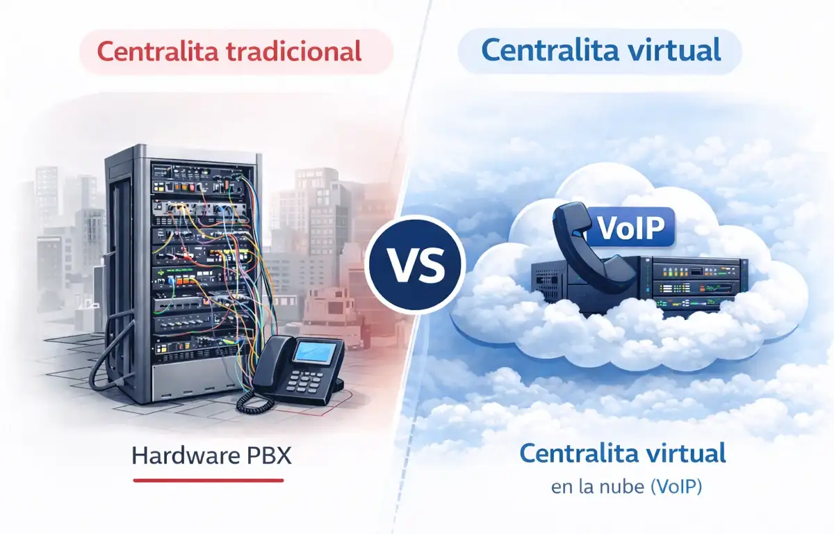 Comparativa de centralitas virtuales para empresas frente a centralita telefónica tradicional